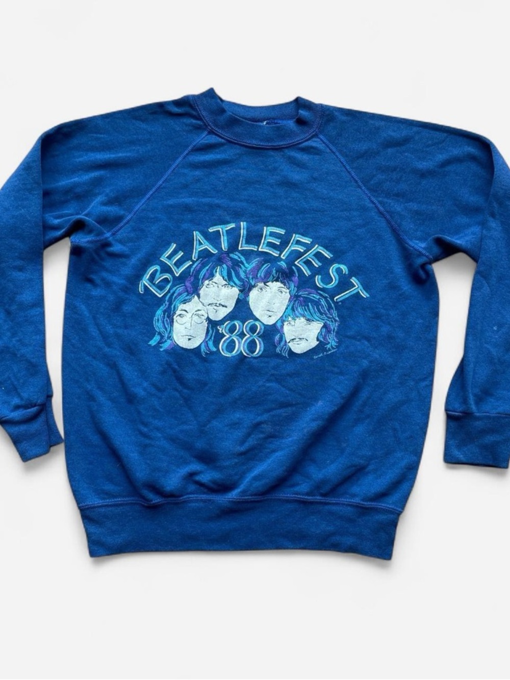 Vintage 1988 Beatlefest blue raglan sweatshirt